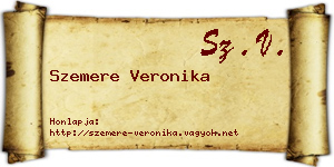 Szemere Veronika névjegykártya